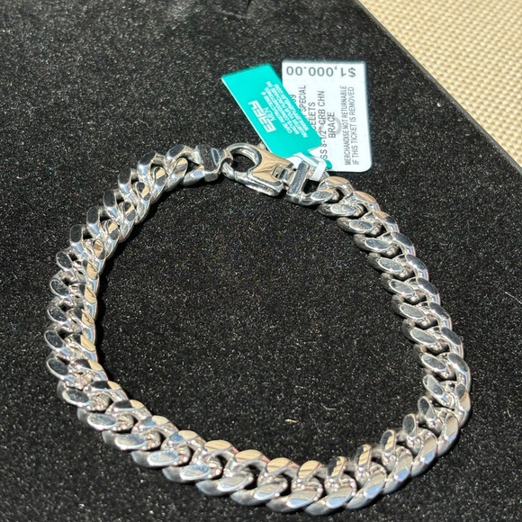 NIB EFFY 925 Sterling Silver Cuban Link Bracelet. $1,000 Retail - Picture 3 of 4